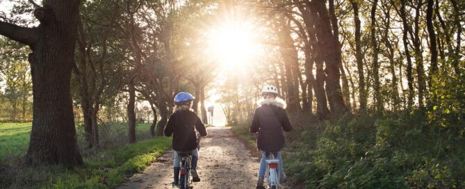 Nebeneinander radfahren