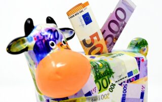 piggy bank money cow dollar bill 3131032